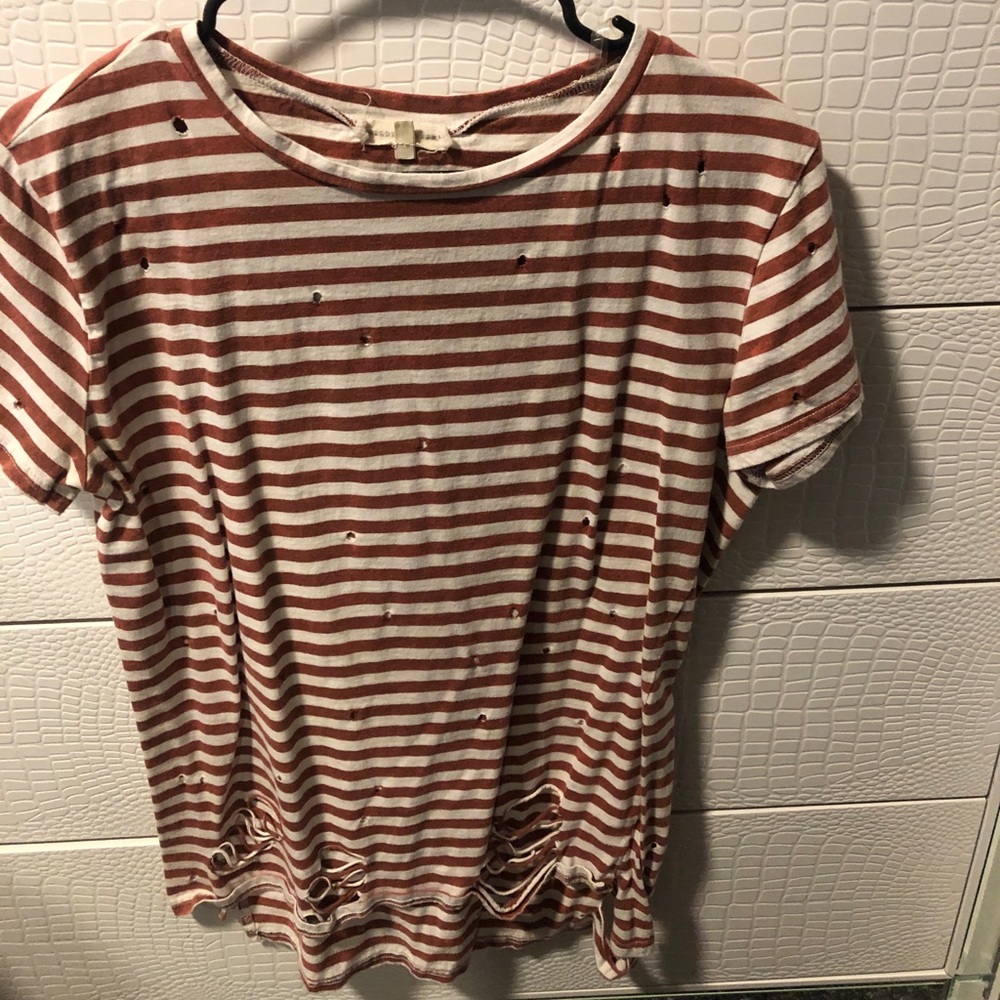 Shredded Gilded Intent top